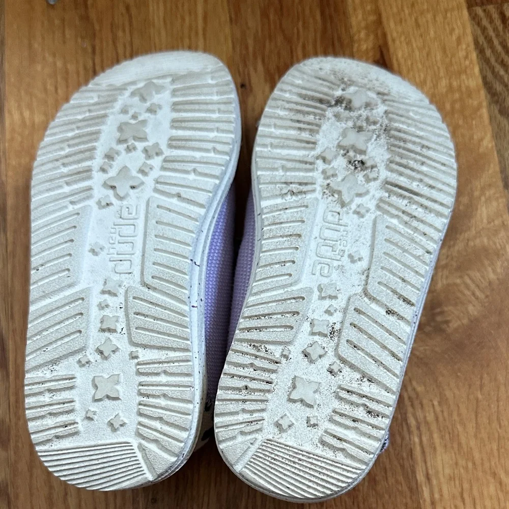 Hey Dude toddler girl Light Purple Slip-On Shoes - Picture 3 of 4